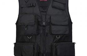 Veste de Pêche, Gilet de Pêche Multipoches en Maille sans Manches, Veste de Loisirs Gilet de Travail pour Veste de Sport Gilet Journaliste