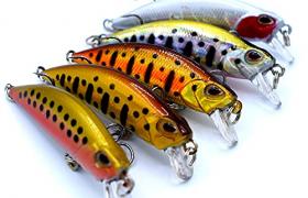 trifyd ® - Poisson Nageur Truite 6cm, Le Pack de 5 leurres de pêche