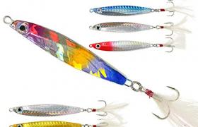 Croch 8 Pièces Jig Leurres de Pêche de Cuillères de Pêche en Métal avec la Plume pour la Truite 23g-31g Croch 8 Pièces Jig Leurres de Pêche de Cuillères de Pêche en Métal avec la Plume pour la Truite 23g-31g