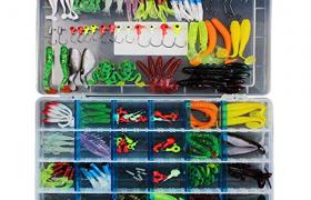 MKNZONE Leurres de Pêche Kit 146pcs, Kit d'appâts de Pêche Portable avec Boîte, Le Meilleur Choix pour la pêche appâts leurres de pêche pour d'eau Douce