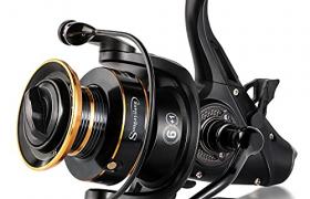 Moulinet de Carpe Sougayilang, Moulinet de pêche à Rotation Puissant et Lisse 6 + 1BB moulinets de Coureur d'appât de Carpe, Max Drag 33LB Moulinet de pêche en mer en Eau salée / Eau douce-70 Moulinet de Carpe Sougayilang, Moulinet de pêche à Rotation Puissant et Lisse 6 + 1BB moulinets de Coureur d'appât de Carpe, Max Drag 33LB Moulinet de pêche en mer en Eau salée / Eau douce-70
