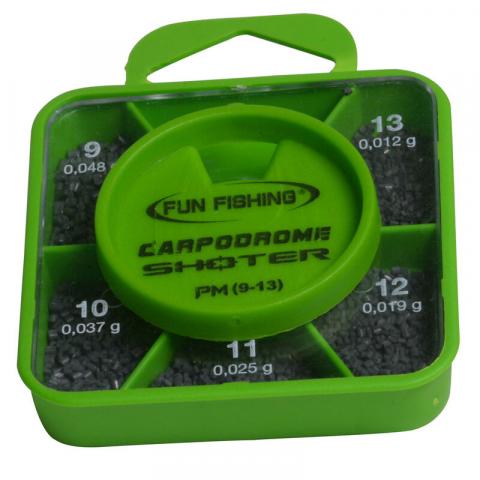 Plombs fil droit fendu coup fun fishing shoter box pm n9-10-11-12-13