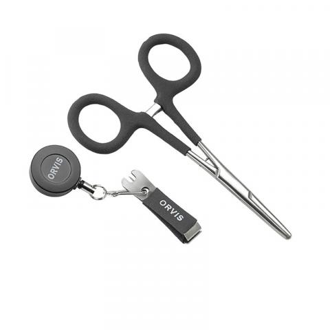Kit d'outils comfy grip orvis (pince + coupe fil + bouton service)