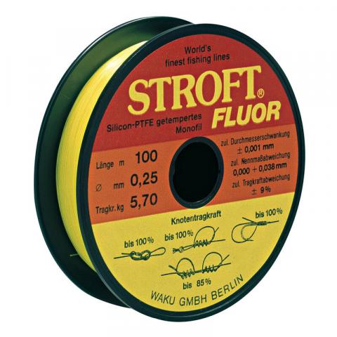 Fil nylon jaune stroft fluor 100m
