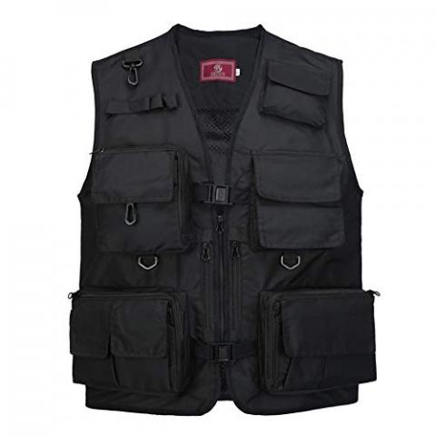 Veste de Pêche, Gilet de Pêche Multipoches en Maille sans Manches, Veste de Loisirs Gilet de Travail pour Veste de Sport Gilet Journaliste Veste de Pêche, Gilet de Pêche Multipoches en Maille sans Manches, Veste de Loisirs Gilet de Travail pour Veste de Sport Gilet Journaliste