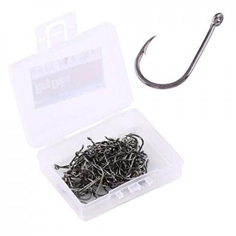 Tuzi Qiuge Hameçon De Mer Portable Pratique Pêche Crochets, pêche fraîche et d'eau salée Accessoires 4# 100 PCS Trou Hameçon dans Le (Seul encadré) Poisson en Acier au Carbone Babufukku Hameçon Tuzi Qiuge Hameçon De Mer Portable Pratique Pêche Crochets, pêche fraîche et d'eau salée Accessoires 4# 100 PCS Trou Hameçon dans Le (Seul encadré) Poisson en Acier au Carbone Babufukku Hameçon