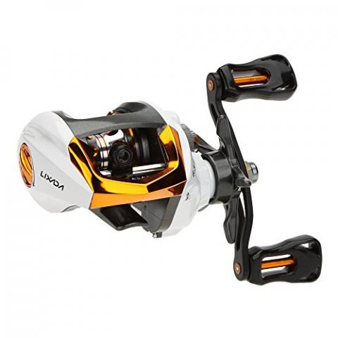 Lixada 12 + 1 roulements à bille Baitcasting haute vitesse moulinet avec système de freinage magnétique, MANO DESTRA Lixada 12 + 1 roulements à bille Baitcasting haute vitesse moulinet avec système de freinage magnétique, MANO DESTRA