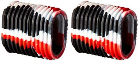 Reel Grip 1145 Moulinet Poignée Coque, Noir et Rouge Tie Dye Finition