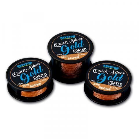 Tresse gainée carpe kryston quick silver gold