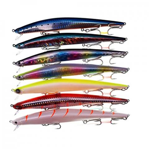 Pêche 175mm 30g Tide Flottante Slim Minnow Wobbler Mer Basse Stickbait Leurré Ocean Beach Fish Sports et divertissements (Color : SW23 4PCS 1457) Pêche 175mm 30g Tide Flottante Slim Minnow Wobbler Mer Basse Stickbait Leurré Ocean Beach Fish Sports et divertissements (Color : SW23 4PCS 1457)