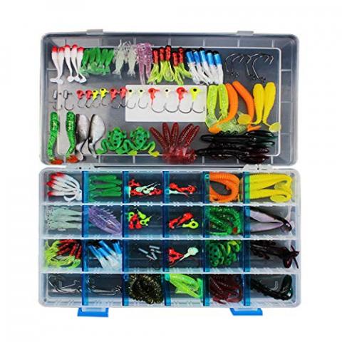 MKNZONE Leurres de Pêche Kit 146pcs, Kit d'appâts de Pêche Portable avec Boîte, Le Meilleur Choix pour la pêche appâts leurres de pêche pour d'eau Douce MKNZONE Leurres de Pêche Kit 146pcs, Kit d'appâts de Pêche Portable avec Boîte, Le Meilleur Choix pour la pêche appâts leurres de pêche pour d'eau Douce