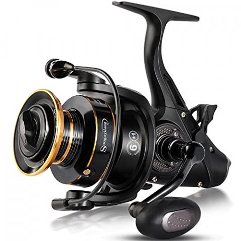 Moulinet de Carpe Sougayilang, Moulinet de pêche à Rotation Puissant et Lisse 6 + 1BB moulinets de Coureur d'appât de Carpe, Max Drag 33LB Moulinet de pêche en mer en Eau salée / Eau douce-70 Moulinet de Carpe Sougayilang, Moulinet de pêche à Rotation Puissant et Lisse 6 + 1BB moulinets de Coureur d'appât de Carpe, Max Drag 33LB Moulinet de pêche en mer en Eau salée / Eau douce-70