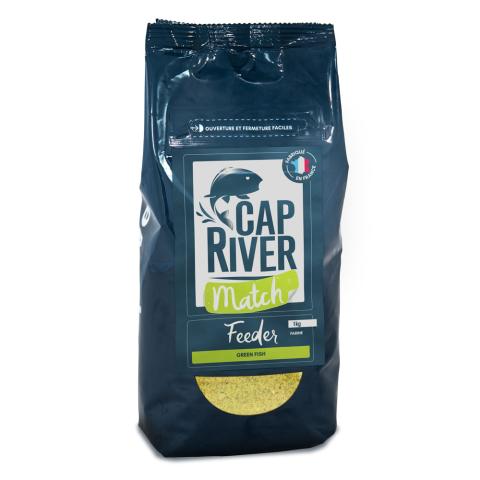 Amorce feeder Cap River GREEN FISH 1Kg Amorce feeder Cap River GREEN FISH 1Kg