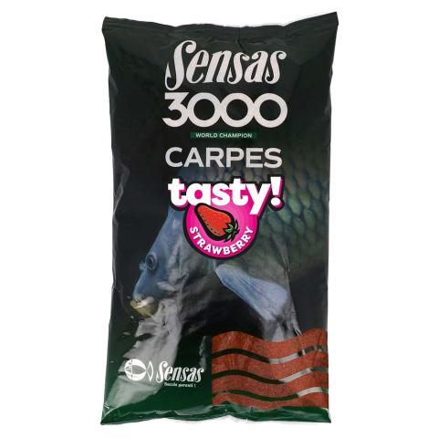 Amorce Sensas 3000 CARP TASTY STRAWBERRY 1KG