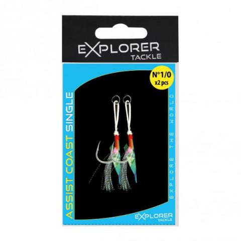 ASSIST HOOKS - COAST LINE - SINGLE (X2) EXPLORER TACKLE
