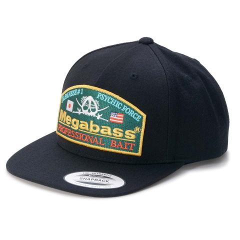 Casquette Megabass Psychic Snapback Black/Green