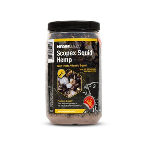Chenevis prêts à l’emploi Scopex Squid Hemp 2.5L Nashbait
