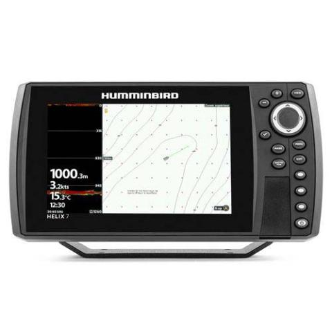Combiné Humminbird Reseau Helix 7 G4 Version XD Sonde Tableau Arrière et Température