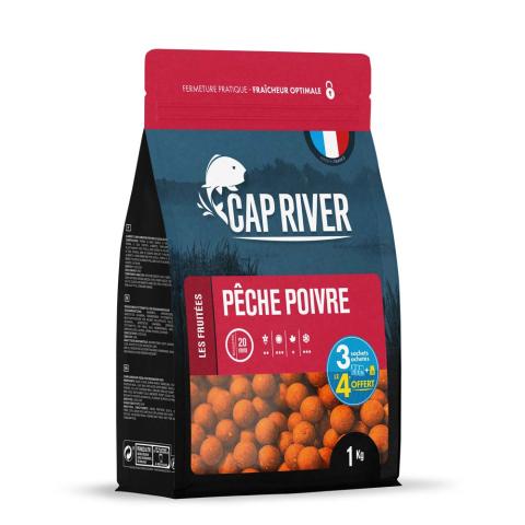 Dumbells Cap River Pêche Poivre 15x20mm Dumbells Cap River Pêche Poivre 15x20mm