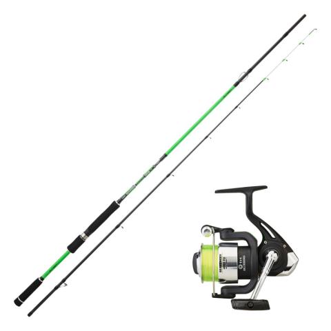 Ensemble eging Sunset Seavenger Squid 2.40m + moulinet Ensemble eging Sunset Seavenger Squid 2.40m + moulinet