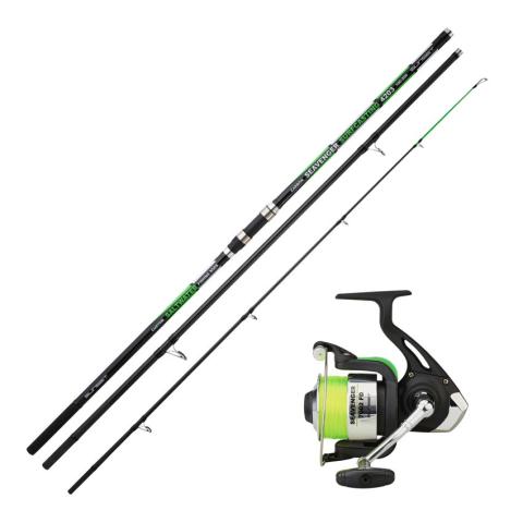 Ensemble surfcasting Sunset Seavenger 4.20m + moulinet Ensemble surfcasting Sunset Seavenger 4.20m + moulinet