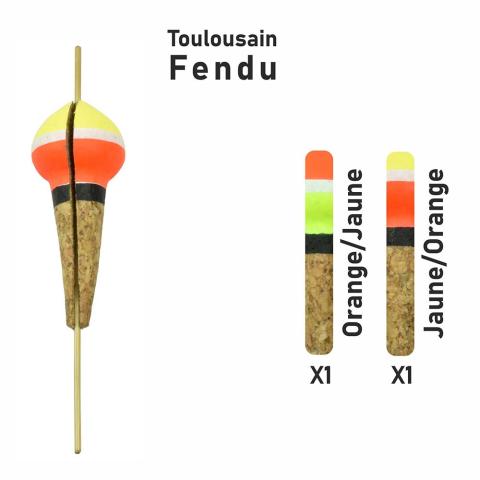Flotteur Toulousain Fendu Garbolino Streamline x2 Flotteur Toulousain Fendu Garbolino Streamline x2
