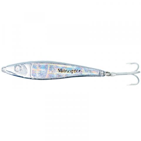 Leurre cuillere à jig ragot mitraspoon argent