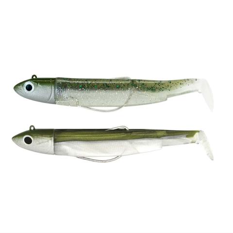 Leurre souple double combo black minnow offshore 9cm 10g