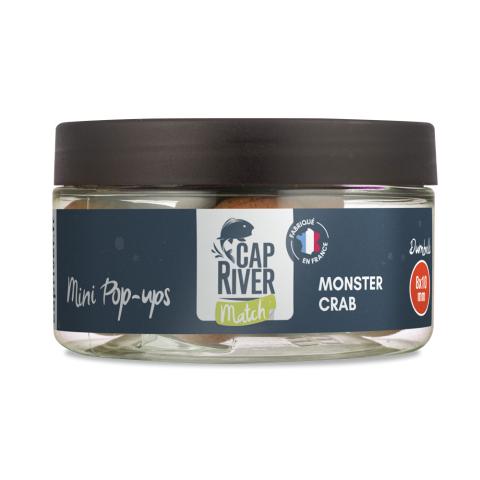 Mini pop-ups Cap River 8 et 10 mm monster crab (pot 25g) Mini pop-ups Cap River 8 et 10 mm monster crab (pot 25g)