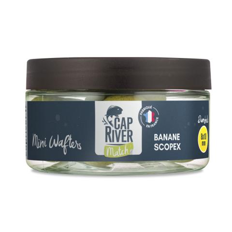 Mini Wafters Cap River 8 ET 10 MM Banane et scopex (POT 50G) Mini Wafters Cap River 8 ET 10 MM Banane et scopex (POT 50G)