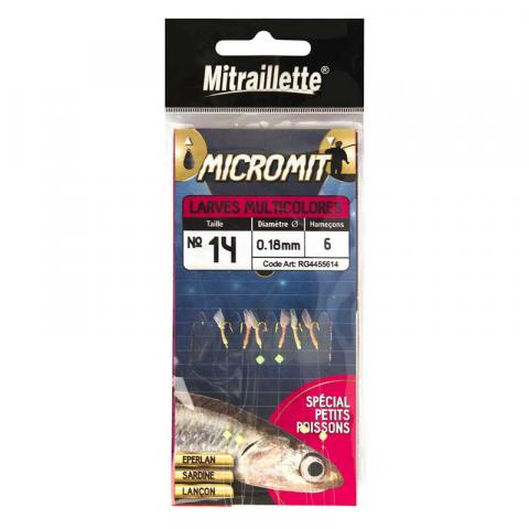 Mitraillette ragot micromit larve multicolores Mitraillette ragot micromit larve multicolores