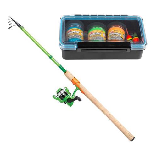 Pack Berkley Flex Trout Téléscopique 2m40 (5-15g) Combo Starterkit Pack Berkley Flex Trout Téléscopique 2m40 (5-15g) Combo Starterkit