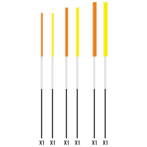 PACK DE 6 ANTENNES INSERT CARBONE 2/3/4MM GARBOLINO