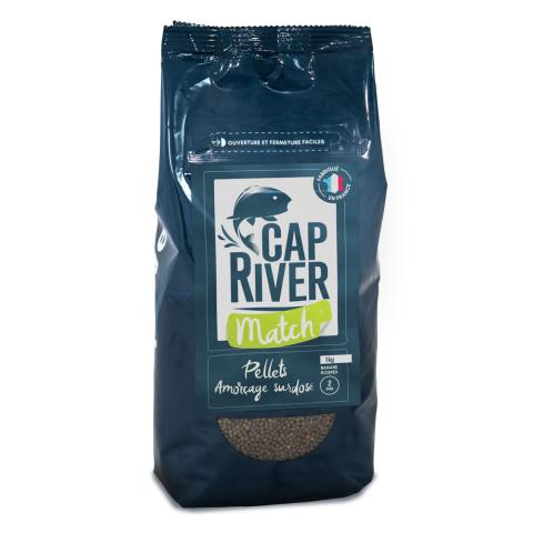 Pellets amorçage Cap River surdosé banane scopex 2mm 1kg Pellets amorçage Cap River surdosé banane scopex 2mm 1kg