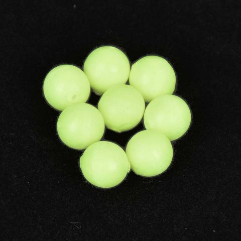 Perles rondes flottantes Sunset PHOSPHO VERT (X20)