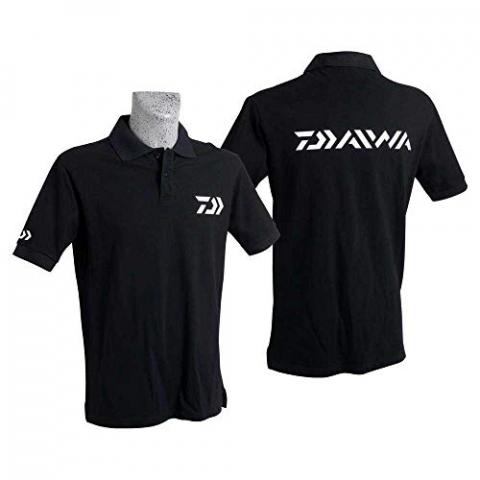POLO NOIR DAIWA MANCHES COURTES M