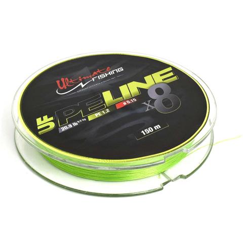 Tresse Ultimate Fishing UF PE LINE X8 CHARTREUSE 150m Tresse Ultimate Fishing UF PE LINE X8 CHARTREUSE 150m