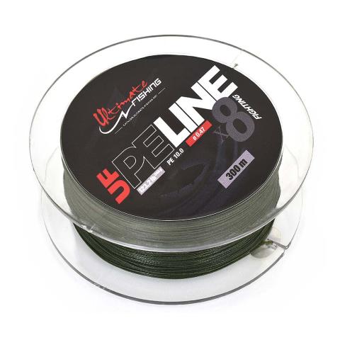 Tresse Ultimate fishing UF PE Line X8 MOSS GREEN 300m